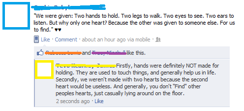 Two hands for holding