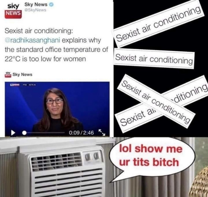 Shame on you, air conditioner!