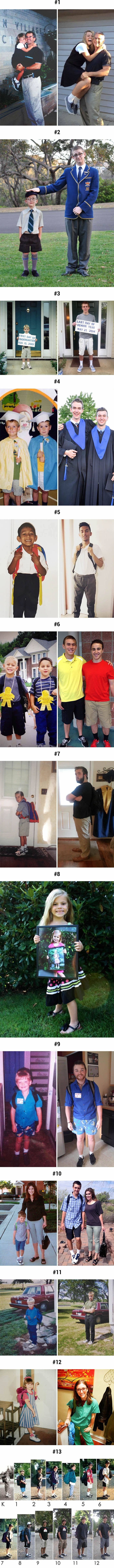 First day of school vs last day of school