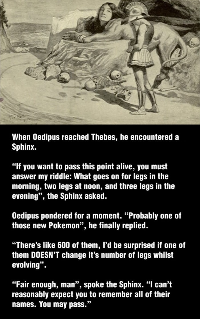 When Oedipus reached Thebes