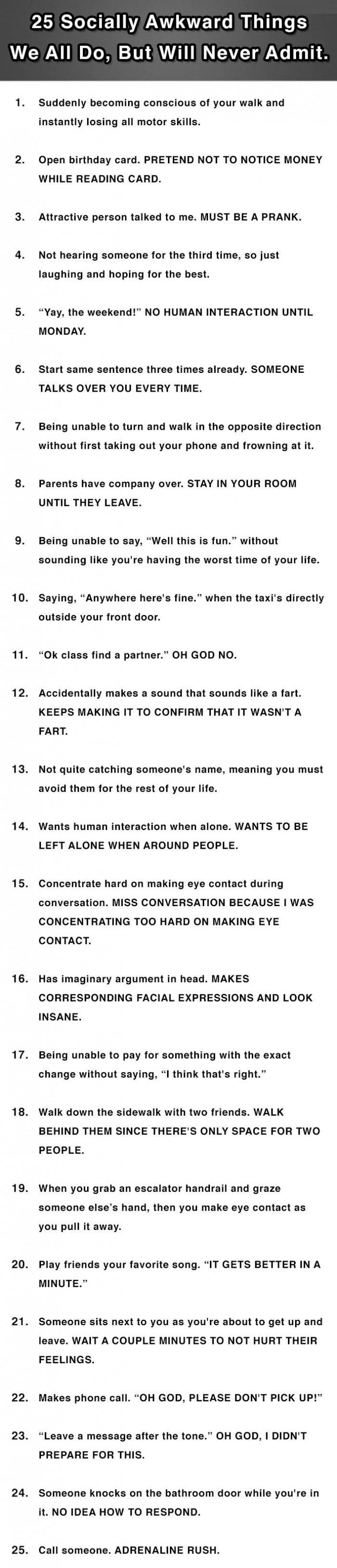 Admit it, you've done some of these