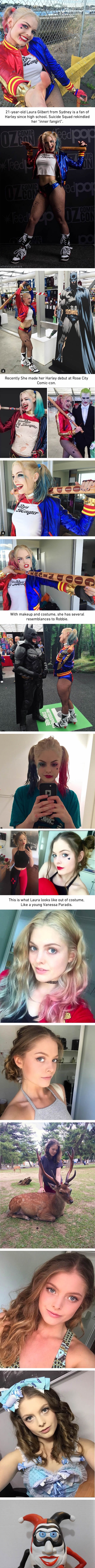 The closest Harley Quinn cosplay