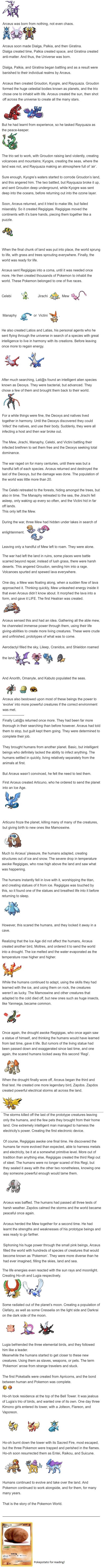 How all Pokemon were created