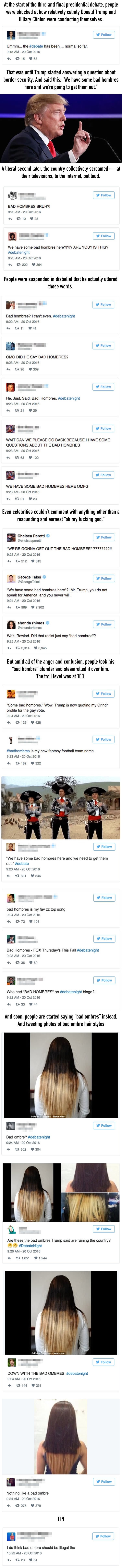 People are trolling Trump after saying 'Bad Hombres'