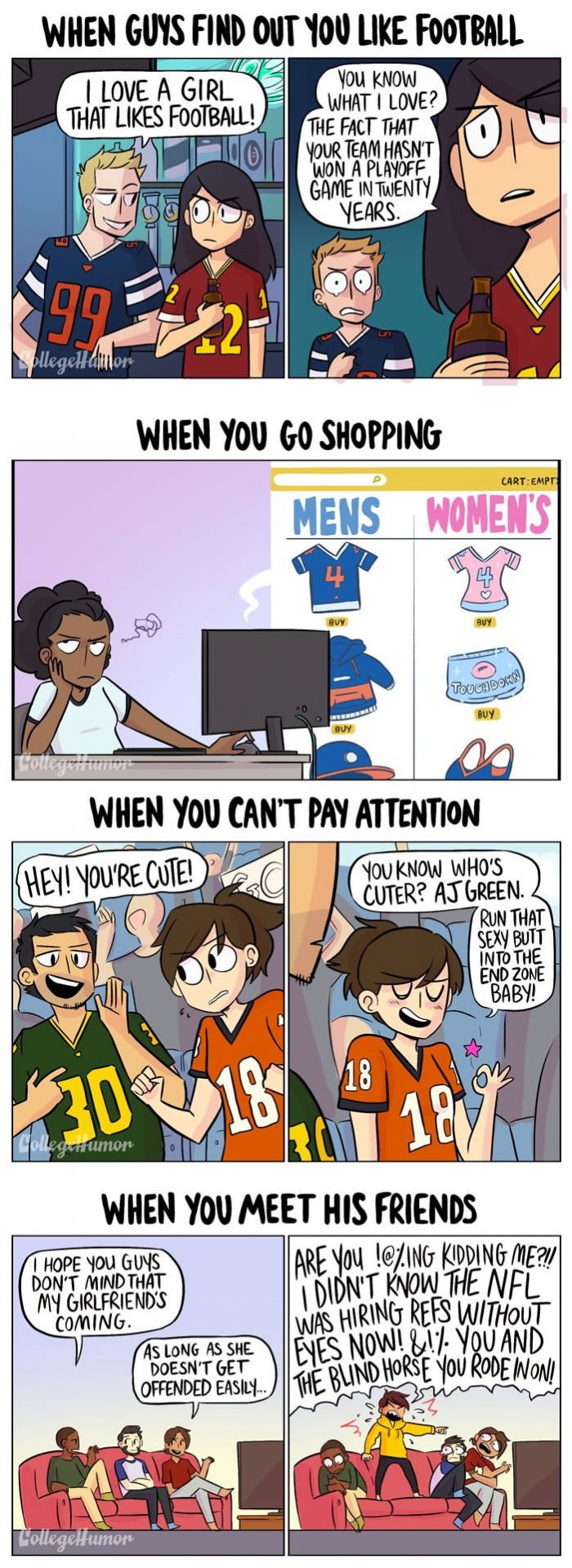 Being a female sports fan