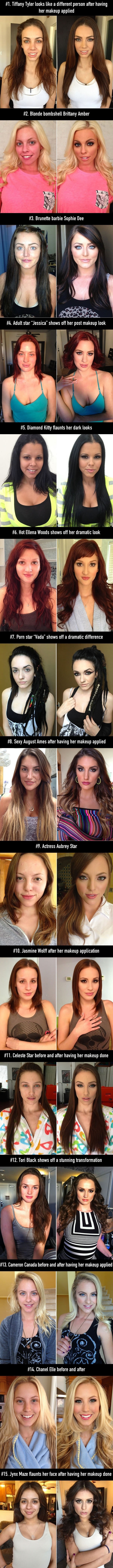 P*rn stars without make-up
