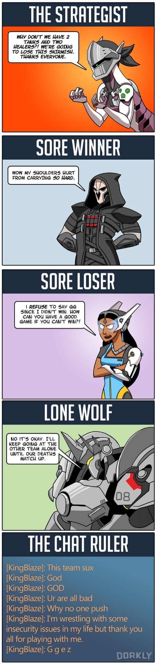 Most annoying kinds of Overwatch players