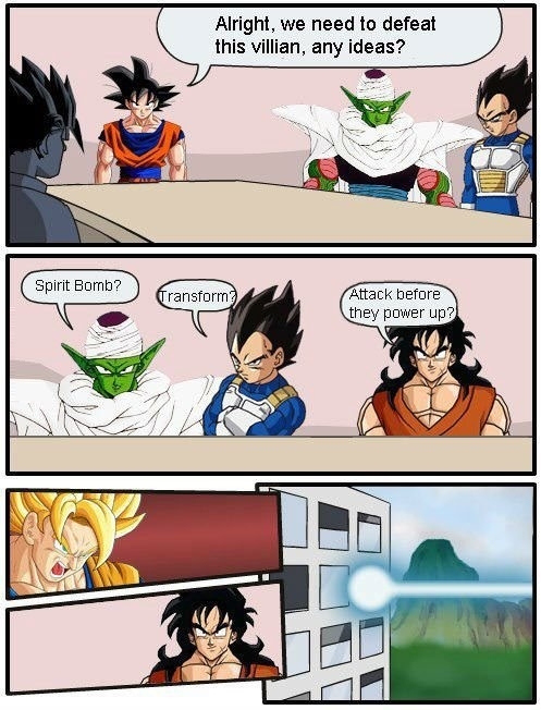 At least Goku took his advice, oh wait..