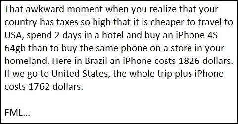 F**k import taxes!