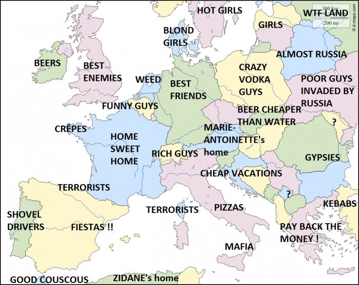 How French people see their neighbours