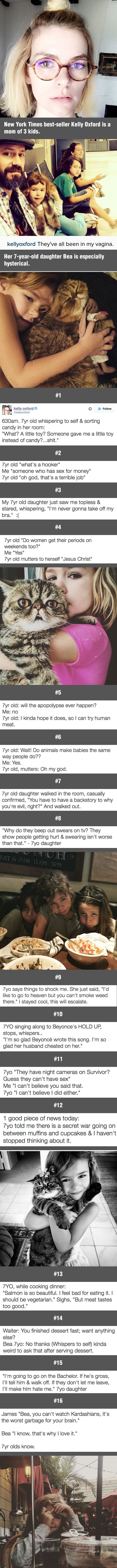 This 7 y/o is too witty for her own good