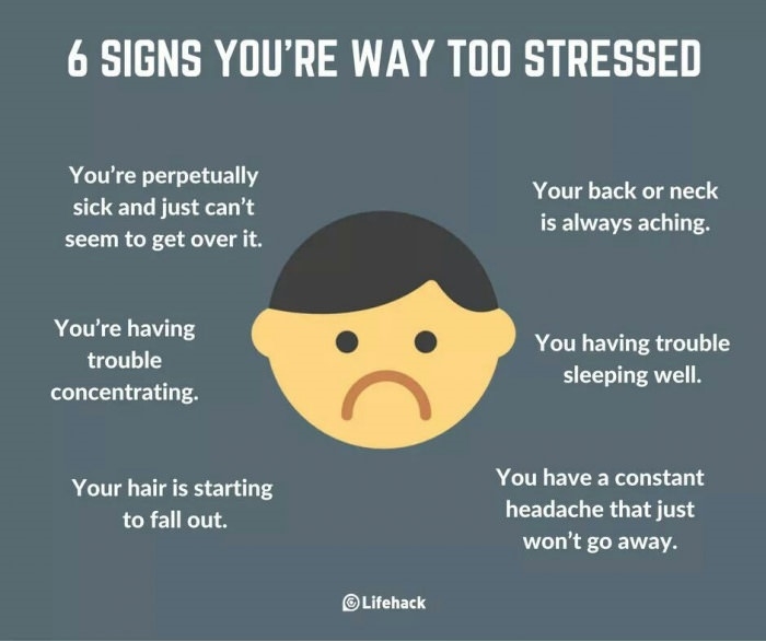 6 signs you're way too stressed