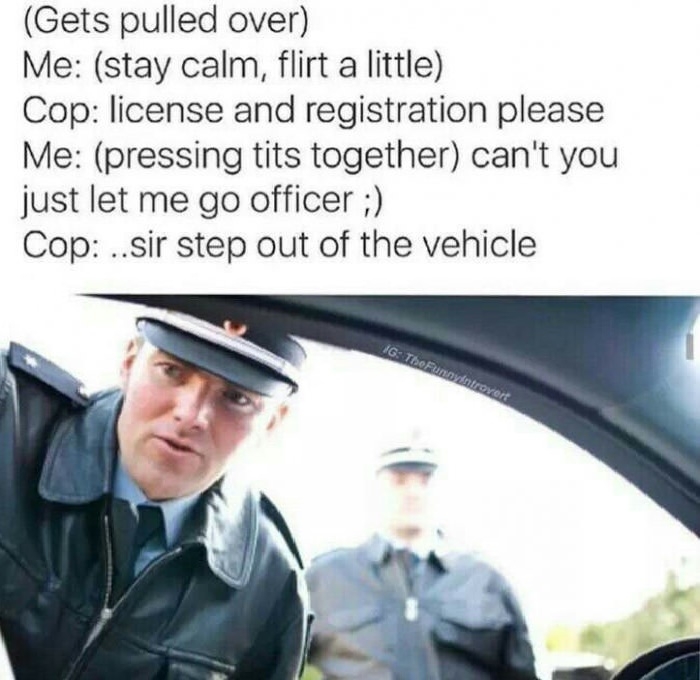 Lemme go officer