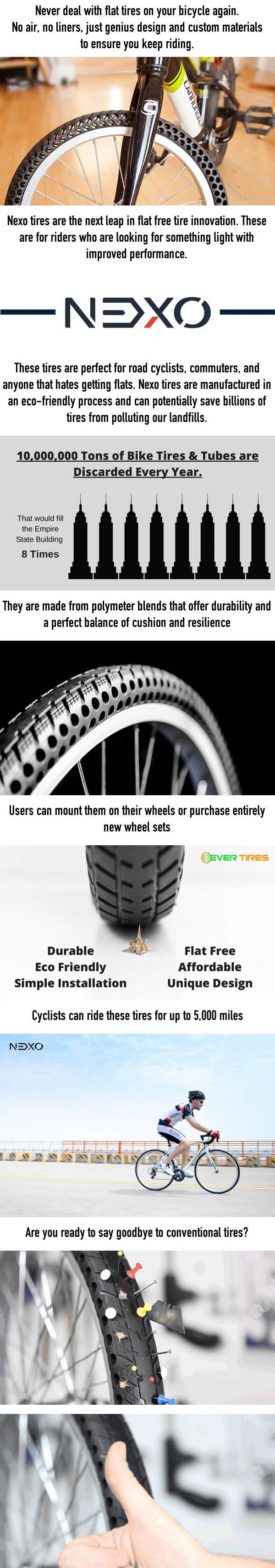 Airless bike tires that'll never get flat