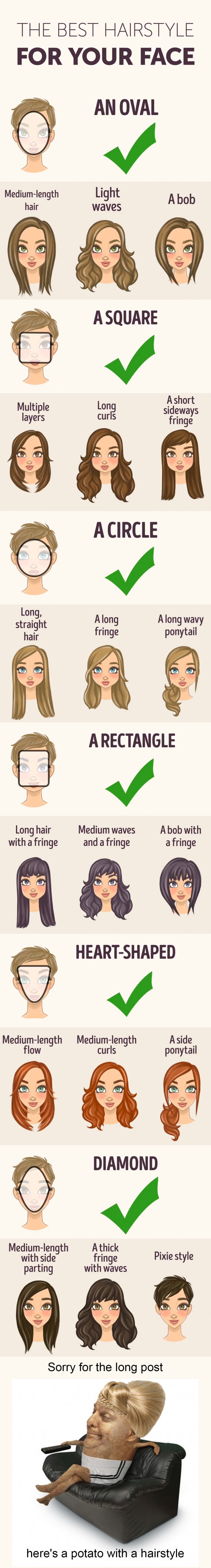 The best hairstyle for your face shape