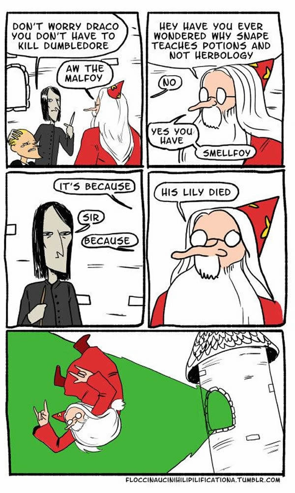 Dumbledore going out with a bang