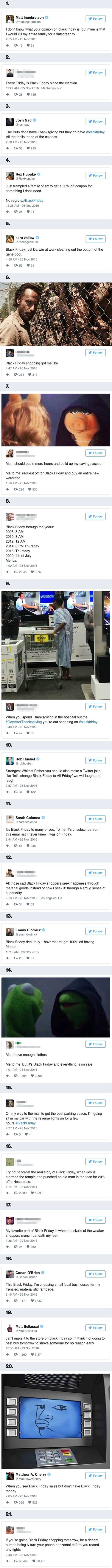 Funniest tweets about Black Friday