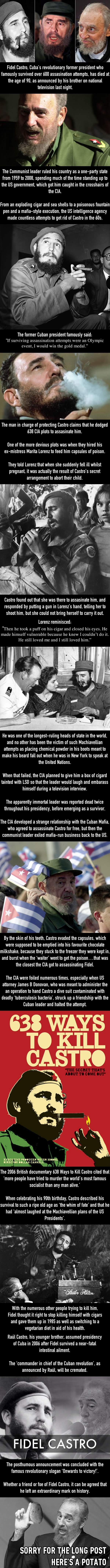 How Fidel Castro survived CIA assassination attempts