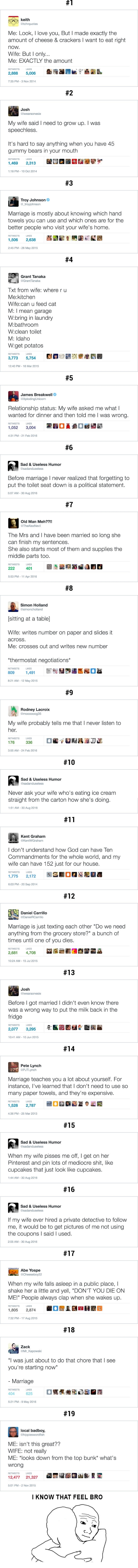 Tweets about married life