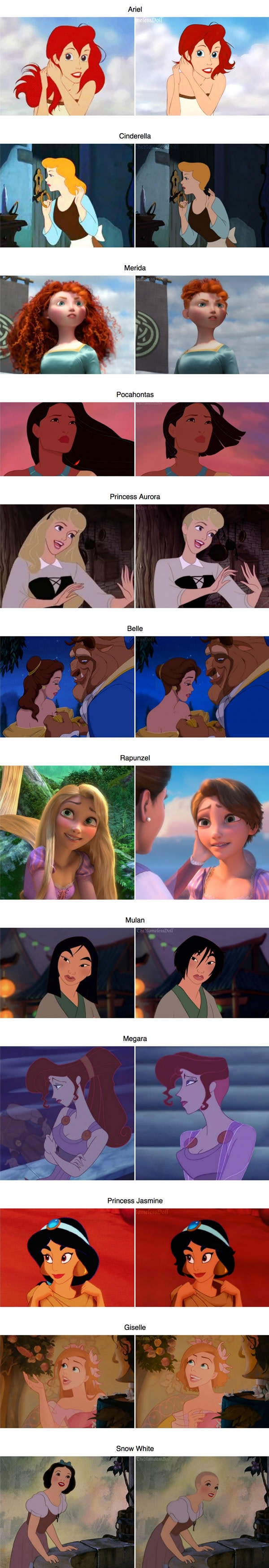 Short hair doesnt suit every Disney princess