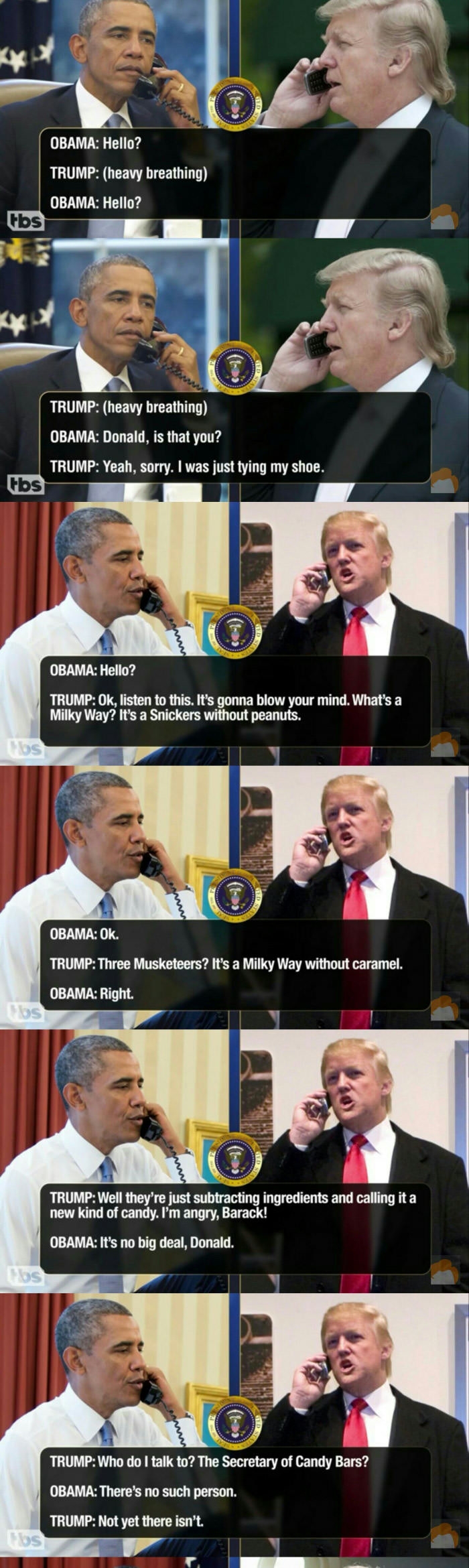 Leaked transcripts of Trump & Obama pt.1