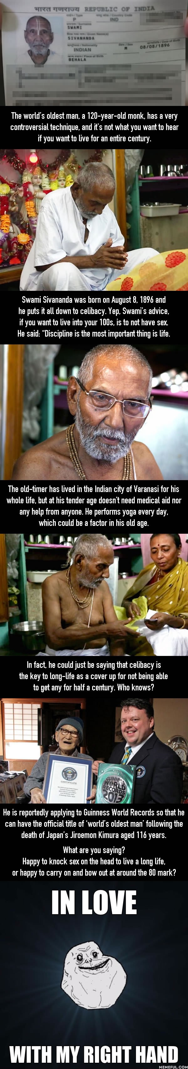 120 y/o man gives secret to long life