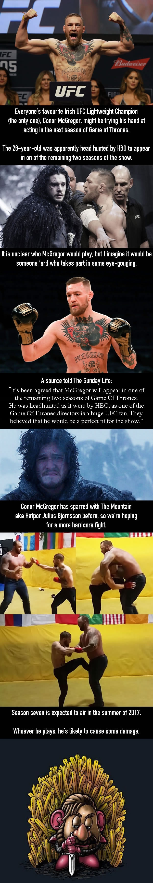 Conor McGregor lined up to star in GoT