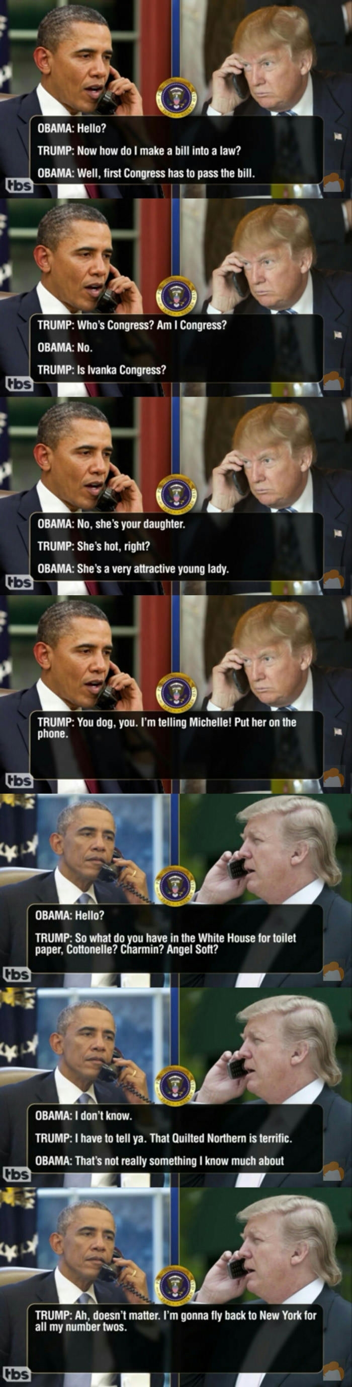 Leaked transcripts of Trump & Obama pt.4