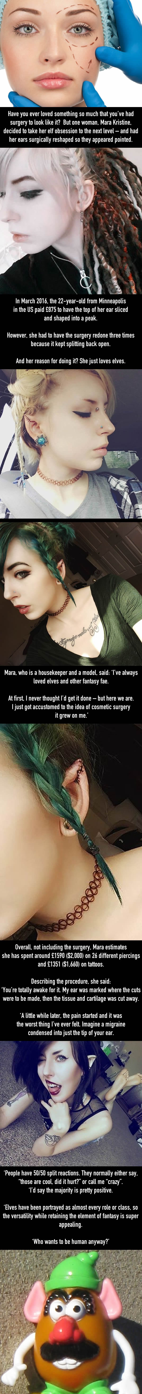 Girl has surgery to look like an elf