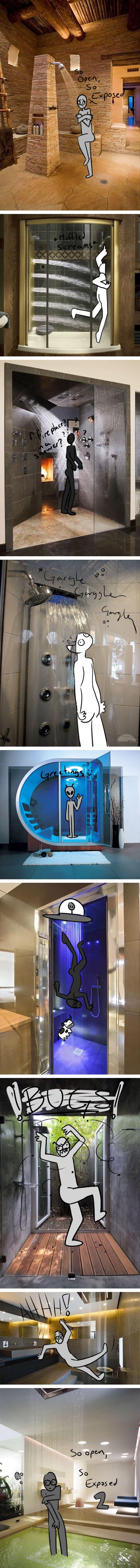 Rich peoples showers