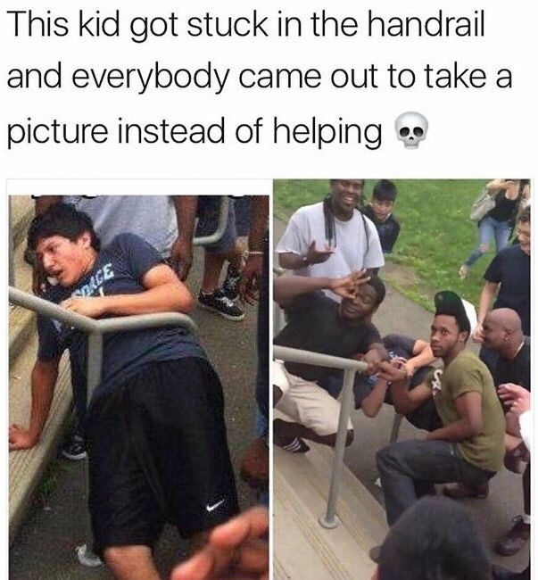 How did he get stuck there?