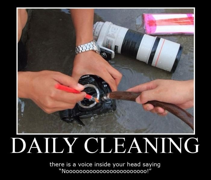 Cleaning Camera lvl: IDIOT
