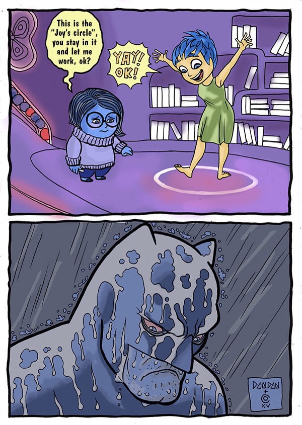 Inside Out Batman's version