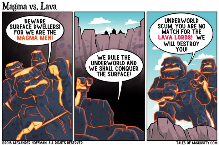 Magma vs. Lava