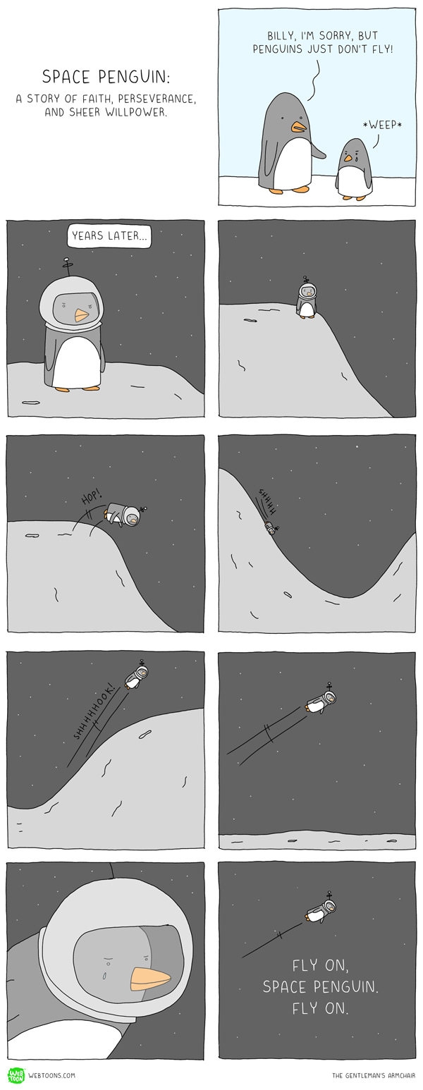 See you around space penguin