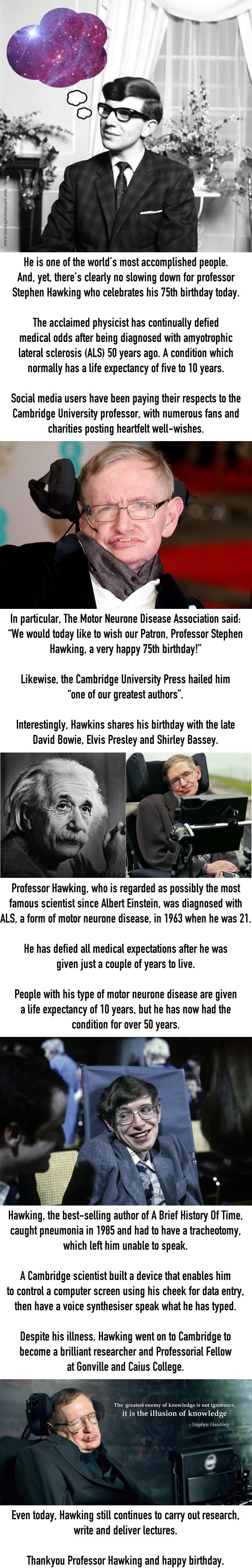 Happy 75th birthday Stephen Hawking!