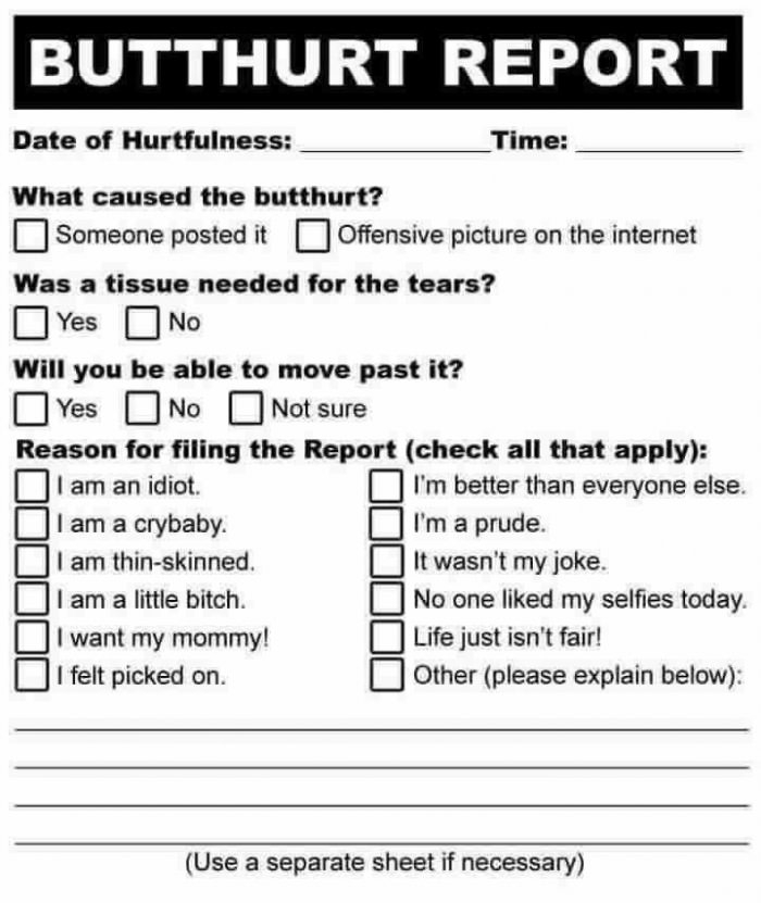 B*tthurt report