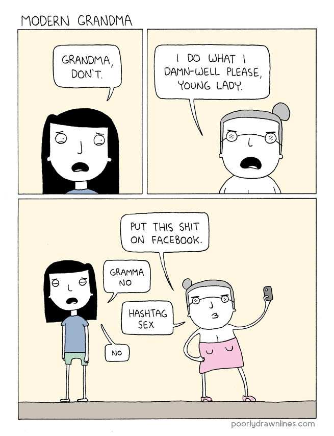 Modern grandma