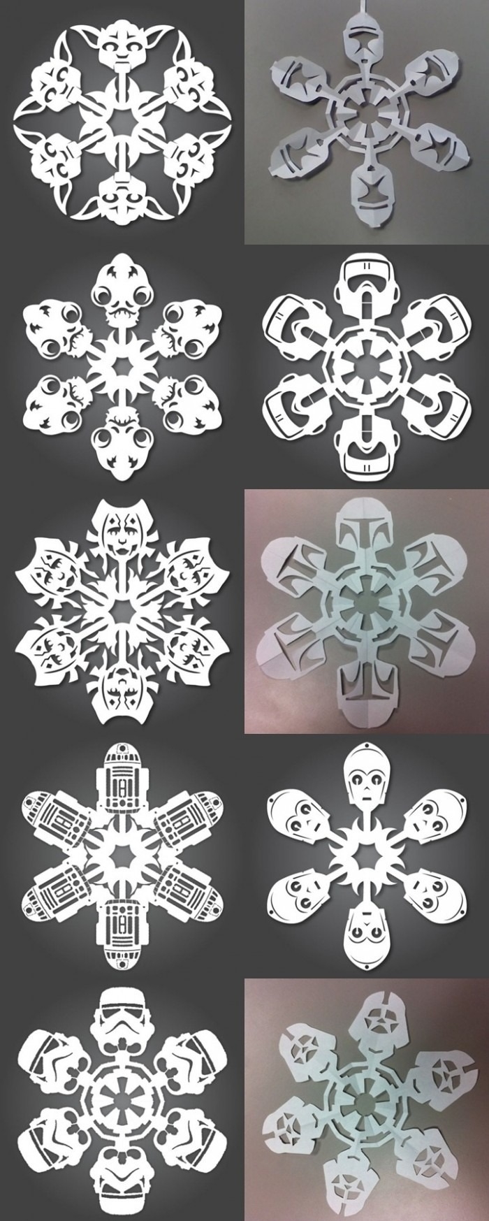 Paper snowflakes