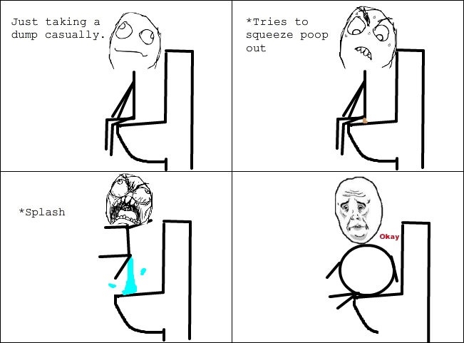 Toilet splash gone too far
