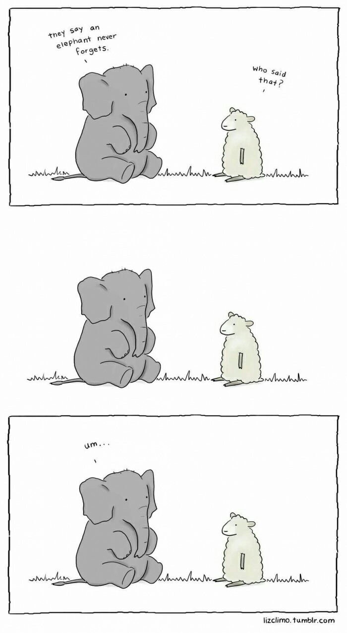 I forgot..
