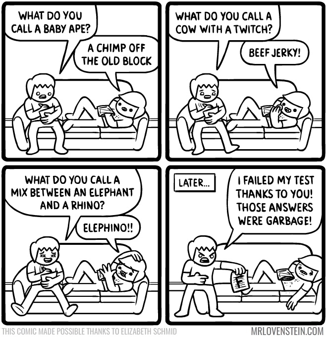Those weren't the scientific names