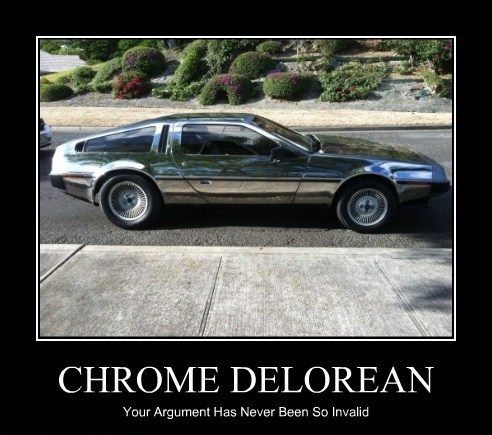 Chrome Delorean