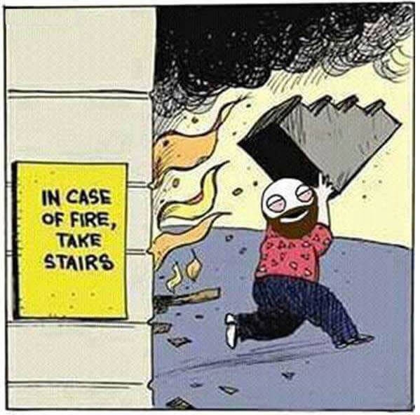 In case of a fire..