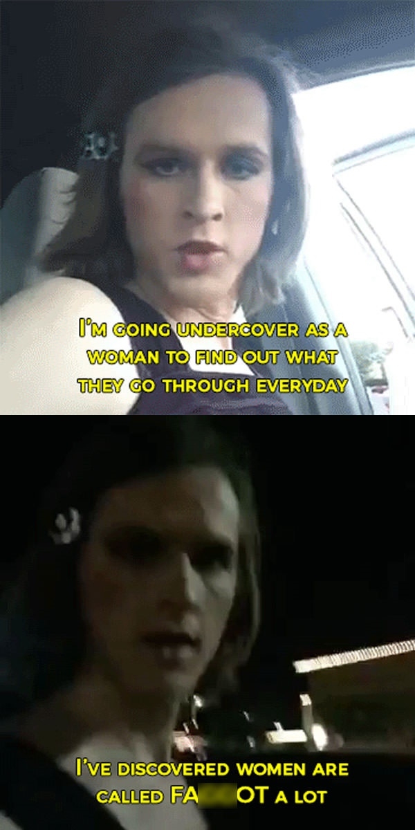 Woman undercover!