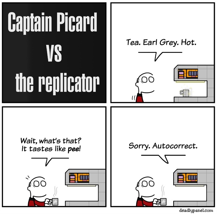 Captain Picard vs. the replicator