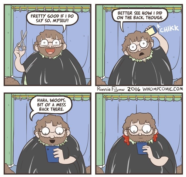 Cutting your own hair