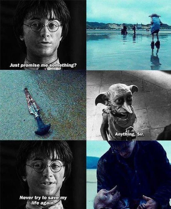 Dobby is free.. rest in peace..