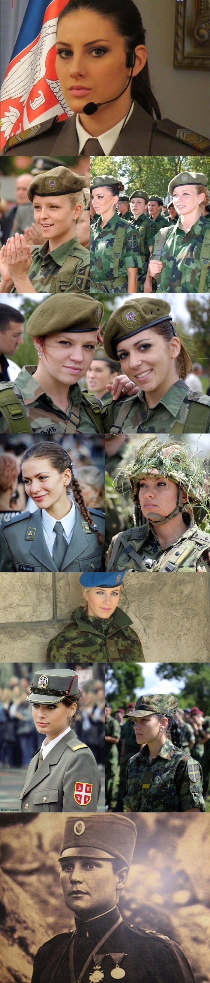 Beautiful Serbian soldiers