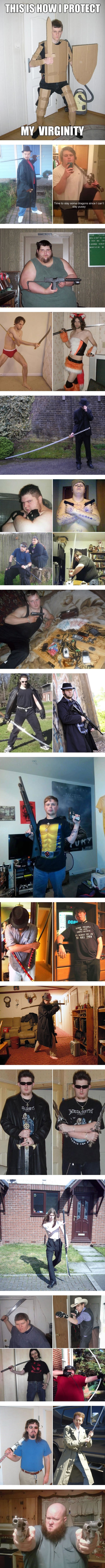Awkward gallery of internet tough guys